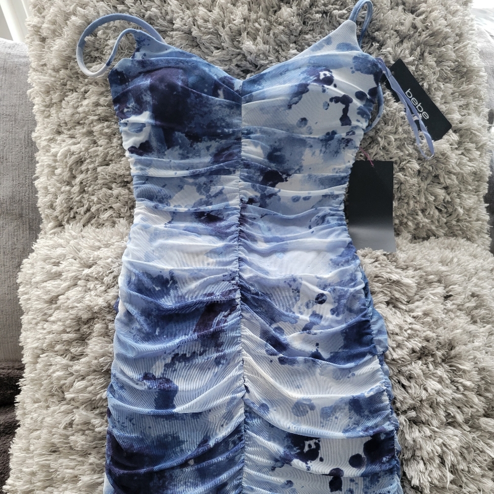 NWT Bebe Rouched Dress